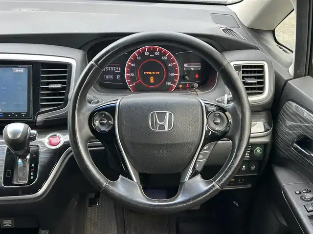 ホンダ オデッセイ アブソルート EX 宮崎県 2014(平26)年 11.2万km クリスタルブラックパール /ナビ(VXM-145VFEi)//TV/CD/DVD/Bluetooth//ビルトインETC//バックカメラ//クルーズコントロール//両側パワースライドドア//純正フロアマット//純正アルミホイール//ドアバイザー//取説/保証書//スペアキー×１
