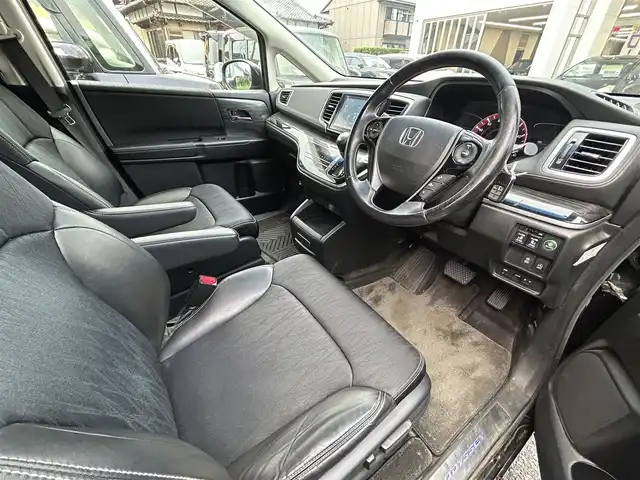 ホンダ オデッセイ アブソルート EX 宮崎県 2014(平26)年 11.2万km クリスタルブラックパール /ナビ(VXM-145VFEi)//TV/CD/DVD/Bluetooth//ビルトインETC//バックカメラ//クルーズコントロール//両側パワースライドドア//純正フロアマット//純正アルミホイール//ドアバイザー//取説/保証書//スペアキー×１