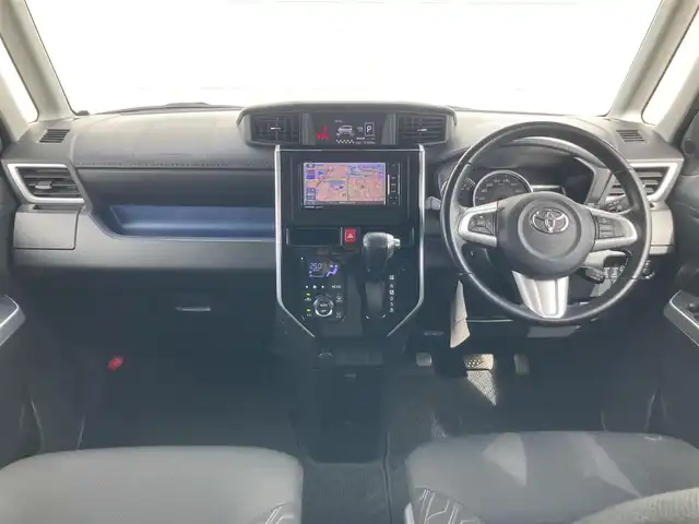 トヨタ タンク カスタムG S 静岡県 2017(平29)年 6.8万km ブライトシルバーM スマートアシストII/社外SDナビ（CN-RA04WD）/　AM FM CD DVD SD MEMORYMUSIC /フルセグTV/ETC/前後ドライブレコーダー/両側パワースライドドア/クルーズコントロール/リアコーナーセンサー/アイドリングストップ/LEDヘッドライト/リアロールサンシェード/ステアリングスイッチ/純正14インチアルミホイール/スマートキー×2本/ドアバイザー/ISOFIX/ワンオーナー/バックモニター