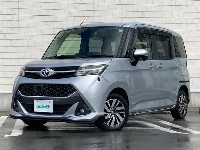 トヨタ タンク カスタムG S 静岡県 2017(平29)年 6.8万km ブライトシルバーM スマートアシストII/社外SDナビ（CN-RA04WD）/　AM FM CD DVD SD MEMORYMUSIC /フルセグTV/ETC/前後ドライブレコーダー/両側パワースライドドア/クルーズコントロール/リアコーナーセンサー/アイドリングストップ/LEDヘッドライト/リアロールサンシェード/ステアリングスイッチ/純正14インチアルミホイール/スマートキー×2本/ドアバイザー/ISOFIX/ワンオーナー/バックモニター