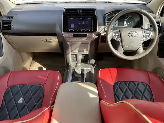 トヨタ ランドクルーザー プラド TX 長野県 2018(平30)年 14.9万km ホワイトパールクリスタルシャイン ワンオーナー/取扱説明書/保証書/フルセグテレビ/AM/FM/Bluetooth/プッシュスタート/バックカメラ/クルーズコントロール/サンルーフ/ドアバイザー/ETC/スマートキー/スペアキー/純正フロアマット/パワーウィンドウ/コーナーセンサー/TRDフロントスポイラー/社外17インチAW/ノーマルタイヤ有/オートハイビーム/レーンキープアシスト