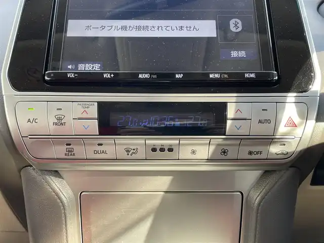 トヨタ ランドクルーザー プラド TX 長野県 2018(平30)年 14.9万km ホワイトパールクリスタルシャイン ワンオーナー/取扱説明書/保証書/フルセグテレビ/AM/FM/Bluetooth/プッシュスタート/バックカメラ/クルーズコントロール/サンルーフ/ドアバイザー/ETC/スマートキー/スペアキー/純正フロアマット/パワーウィンドウ/コーナーセンサー/TRDフロントスポイラー/社外17インチAW/ノーマルタイヤ有/オートハイビーム/レーンキープアシスト