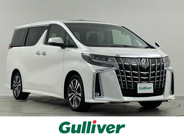 トヨタ アルファード S Cパッケージ 埼玉県 2021(令3)年 4.7万km ホワイトパールクリスタルシャイン サンルーフ　純正９型ナビ　ＡＣ１００Ｖ　三眼　両側パワースライドドア　シートヒーター　ベンチレーション　前後ドライブレコーダー　パワーシート　電動リアゲート　フルセグＴＶ　ＥＴＣ
