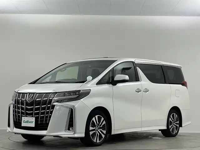 トヨタ アルファード S Cパッケージ 埼玉県 2021(令3)年 4.7万km ホワイトパールクリスタルシャイン サンルーフ　純正９型ナビ　ＡＣ１００Ｖ　三眼　両側パワースライドドア　シートヒーター　ベンチレーション　前後ドライブレコーダー　パワーシート　電動リアゲート　フルセグＴＶ　ＥＴＣ