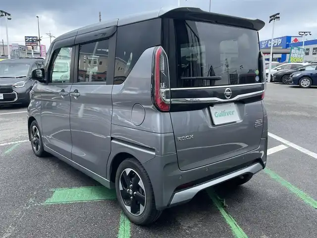 日産 ルークス HWS X プロパイロットED 長崎県 2020(令2)年 8.6万km チタニウムグレーメタリック 全方位カメラ/純正9型ナビ/（フルセグ・DVD・CD・SD・BT)/プロパイロット/両側パワースライドドア/エマージェンシーブレーキ/レーンキープアシスト/オートライト/LEDヘッドライト/ETC/ドライブレコーダー/スマートキー/スペアキー/ステアリングスイッチ/アイドリングストップ