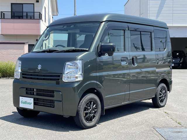 スズキ エブリイ PA リミテッド 道央・札幌 2022(令4)年 8.9万km クールカーキPM ４WD/純正HDDナビ(AM/FM/CD/DVD/BT/SD/USB)/フルセグ(走行中視聴可能)/アイドリングストップ/ドアバイザー/両側スライドドア/横滑り防止装置/レーンキープアシスト/盗難防止装置/衝突軽減ブレーキ/オートライト/オートマチックハイビーム/コーナーセンサー/純正フロアマット/ヘッドライトレベライザー/オーバーヘッドコンソール/積込夏タイヤ/　　(145/80R12 24年製 6mm)