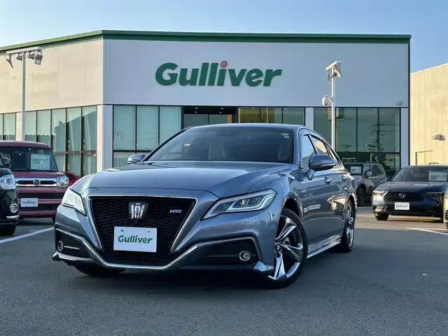 トヨタ クラウン ハイブリッド RS アドバンス 愛媛県 2020(令2)年 8.1万km プレシャスガレナ 登録時走行距離：80891km/メーカーOP純正メモリナビ/社外前後ドラレコ/ビルトインETC/バックカメラ/追従クルコン/レーンキープアシスト/パーキングアシスト/衝突軽減システム/盗難防止装置/横滑り防止装置/サンルーフ/パワーシート/シートメモリー/シートヒーター/エアシート/パワーシート/LEDヘッドライト/オートライト/オートハイビーム/フォグランプ/エンジンスタートボタン/スマートキー/スペアキー1本/純正アルミホイール/純正フロアマット
