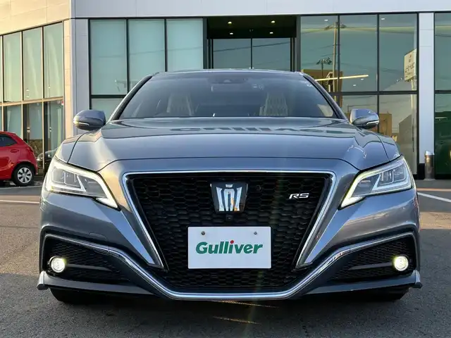 トヨタ クラウン ハイブリッド RS アドバンス 愛媛県 2020(令2)年 8.1万km プレシャスガレナ 登録時走行距離：80891km/メーカーOP純正メモリナビ/社外前後ドラレコ/ビルトインETC/バックカメラ/追従クルコン/レーンキープアシスト/パーキングアシスト/衝突軽減システム/盗難防止装置/横滑り防止装置/サンルーフ/パワーシート/シートメモリー/シートヒーター/エアシート/パワーシート/LEDヘッドライト/オートライト/オートハイビーム/フォグランプ/エンジンスタートボタン/スマートキー/スペアキー1本/純正アルミホイール/純正フロアマット