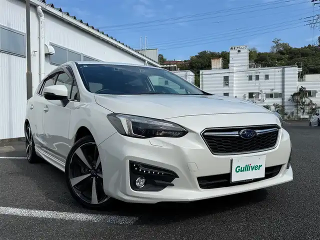 スバル インプレッサ スポーツ 2．0i－S アイサイト 静岡県 2017(平29)年 7.8万km クリスタルホワイトP 走行77676キロ（登録時）/検査令和8年2月19日まで/アイサイト/ブラックレザーシート/DOPパナソニック製/　8型SDナビ・フルセグTV/Bluetoothオーディオ/DVD再生/バックカメラ/ETC/ドライブレコーダー/スマートキー×2/プッシュスタート/クルーズコントロール/パドルシフト/前席シートヒーター/前席パワーシート/LEDヘッドライト/フォグランプ/ウィンカードアミラー/nanoe/純正18インチアルミホイール/トノカバー/WエアB＋サイドエアB/車両取説＋ナビ取説あり/新車時保証あり