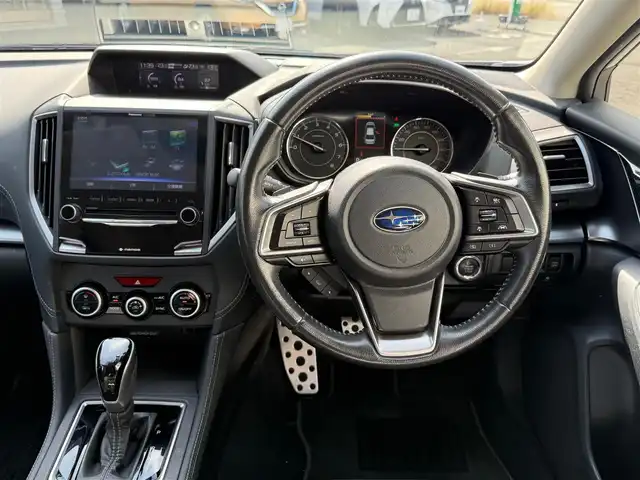 スバル インプレッサ スポーツ 2．0i－S アイサイト 静岡県 2017(平29)年 7.8万km クリスタルホワイトP 走行77676キロ（登録時）/検査令和8年2月19日まで/アイサイト/ブラックレザーシート/DOPパナソニック製/　8型SDナビ・フルセグTV/Bluetoothオーディオ/DVD再生/バックカメラ/ETC/ドライブレコーダー/スマートキー×2/プッシュスタート/クルーズコントロール/パドルシフト/前席シートヒーター/前席パワーシート/LEDヘッドライト/フォグランプ/ウィンカードアミラー/nanoe/純正18インチアルミホイール/トノカバー/WエアB＋サイドエアB/車両取説＋ナビ取説あり/新車時保証あり