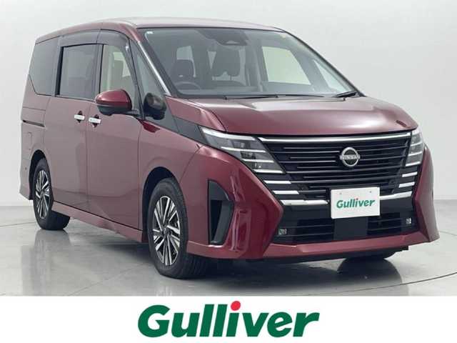 日産 セレナ e－パワー ハイウェイスター V 熊本県 2023(令5)年 3.2万km ワイン 色番号（NBL）/ワンオーナー/禁煙車/純正ナビ/（フルセグ/BT/FM/AM）/全方位カメラ　/ETC2.0/純正フリップダウンモニター/純正前後ドライブレコーダー/デジタルインナーミラー/プロパイロット/アダプティブクルーズコントロール/レーンキープアシスト/オートマチックハイビーム/ブラインドルポットモニター/オートホールド/両側パワースライドドア/シートヒーター（1列目、2列目）/ステアリングヒーター/前後コーナーセンサー/スマートキー/スペアキー1本/純正フロアマット/純正１６インチアルミ/保証書/取扱説明書