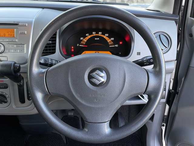 スズキ ワゴンＲ FX 山口県 2011(平23)年 7万km シルキーシルバーメタリック 純正オーディオ/・AM/FM/・CD/純正フロアマット/純正ホイールカバー/電動格納ミラー/ヘッドライトレベライザー/リモコンキー/ドアバイザー/取扱説明書/保証書
