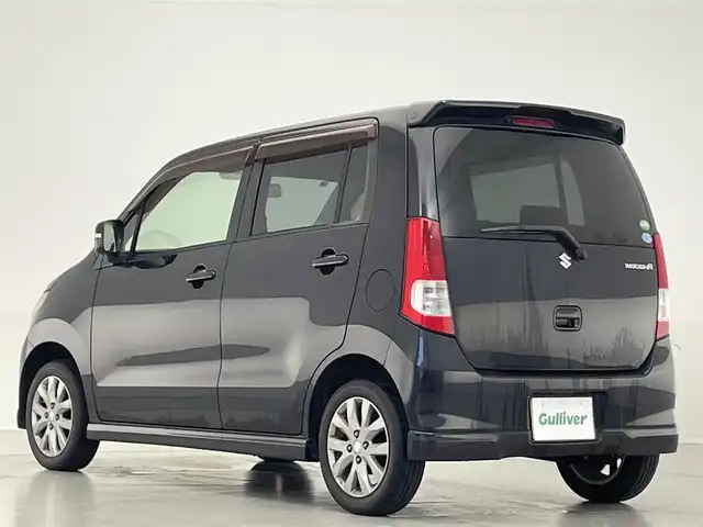 スズキ ワゴンＲ LTDⅡ 滋賀県 2012(平24)年 12万km ブルーイッシュブラックパール3 社外オーディオ/D席シートヒーター/プッシュスタート/スマートキー/オートライト/オートエアコン/純正14インチAW/電動格納ミラー/革巻きステアリング/リアスポイラー