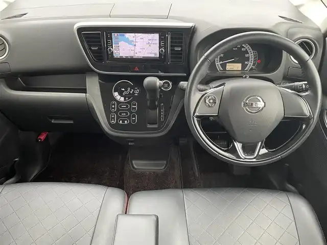 日産 デイズ ルークス ボレロ 長崎県 2017(平29)年 5.9万km ピンクゴールドM/シルキーホワイト 全方位カメラ/純正ナビ/（フルセグ・DVD・CD・SD・BT)/エマージェンシーブレーキ/ETC/両側パワースライドドア/スマートキー/スペアキー/ドライブレコーダー/ステアリングスイッチ/アイドリングストップ/合皮レザーシート/純正フロアマット