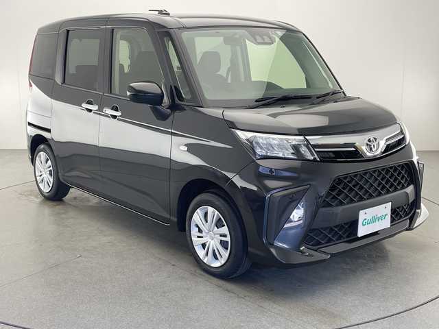 トヨタ ルーミー X 宮崎県 2022(令4)年 2.8万km ブラックマイカメタリック 禁煙車/衝突被害軽減ブレーキ/純正9型ディスプレイオーディオ/（AppleCarPlay/Bluetooth/FMAM/フルセグTV)/純正バックカメラ/純正LEDオートライト/純正ラバーマット/左側電動スライドドア/クリアランスソナー/オートマチックハイビーム/オート電動格納ミラー/スマートキー/プッシュエンジンスタート/新車時保証書/取扱い説明書