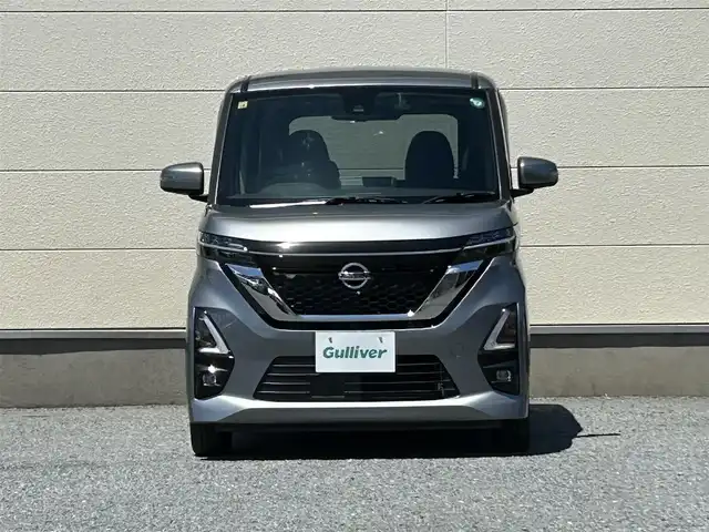 日産 ルークス ハイウェイスター X 茨城県 2020(令2)年 2.7万km チタニウムグレーメタリック 純正メモリナビ（型番：MM320D-L）/アラウンドビューモニター/前方ドライブレコーダー（型番：DJ4-D）/片側パワースライドドア/プッシュスタート/LEDヘッドライト/純正フロアマット/純正ドアバイザー/　