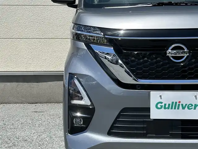 日産 ルークス ハイウェイスター X 茨城県 2020(令2)年 2.7万km チタニウムグレーメタリック 純正メモリナビ（型番：MM320D-L）/アラウンドビューモニター/前方ドライブレコーダー（型番：DJ4-D）/片側パワースライドドア/プッシュスタート/LEDヘッドライト/純正フロアマット/純正ドアバイザー/　