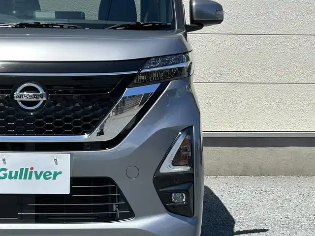 日産 ルークス ハイウェイスター X 茨城県 2020(令2)年 2.7万km チタニウムグレーメタリック 純正メモリナビ（型番：MM320D-L）/アラウンドビューモニター/前方ドライブレコーダー（型番：DJ4-D）/片側パワースライドドア/プッシュスタート/LEDヘッドライト/純正フロアマット/純正ドアバイザー/　