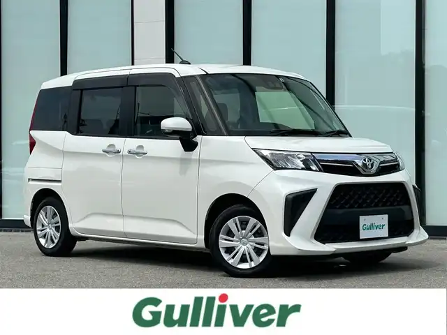 トヨタ ルーミー G 大阪府 2022(令4)年 2.7万km パールホワイトⅢ トヨタセーフティセンス/両側パワースライドドア/DN席シートヒーター/純正9インチナビ/　フルセグTV/Bluetooth/CD/DVD/USB/バックカメラ/ビルトインETC/前後ドライブレコーダー/ベンチシート/純正フロアマット/LEDヘッドライト/コーナーセンサー/アイドリングストップ
