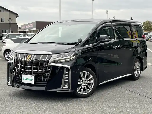 トヨタ アルファード S タイプゴールド 奈良県 2020(令2)年 3.9万km 黒 純正９型ディスプレイオーディオ　/純正12.1型フリップダウンモニター /パワーバックドア /AC100V /コンビステアリング /ハーフレザーシート /２列目オットマン /コーナーセンサー /フォグライト /３眼ヘッドライト