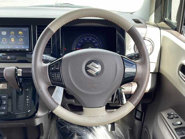 スズキ ＭＲワゴン Wit XS 道東・釧路十勝 2016(平28)年 8.3万km アーバンブラウンパールメタリック 4WD/寒冷地仕様/純正ナビ　NX616/　(AM/FM/CD/DVD/BT)/エンジンスターター/レザーシート/シートヒーター/冬タイヤ14インチ積込/純正14インチAW/社外フロアマット/ドアバイザー/アイドリングストップ/オートライト/フォグランプ/盗難防止装置/ABS/横滑り防止装置/スペアキー/保証書/取扱説明書/USB入力端子