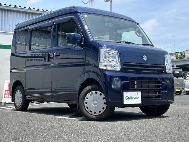 スズキ エブリイ JOINターボ 東京都 2021(令3)年 2.6万km ノクターンブルーパール ワンオーナー/社外ワンセグナビ（CN-G1500VD）/（AUX/USB）/純正ドアバイザー/純正フロアマット/LEDヘッドライト/ETC/両側スライドドア/デジタルバックカメラ/ドライブレコーダー（前後）/リモコンキー/スペアキー１本/保証書/取説書