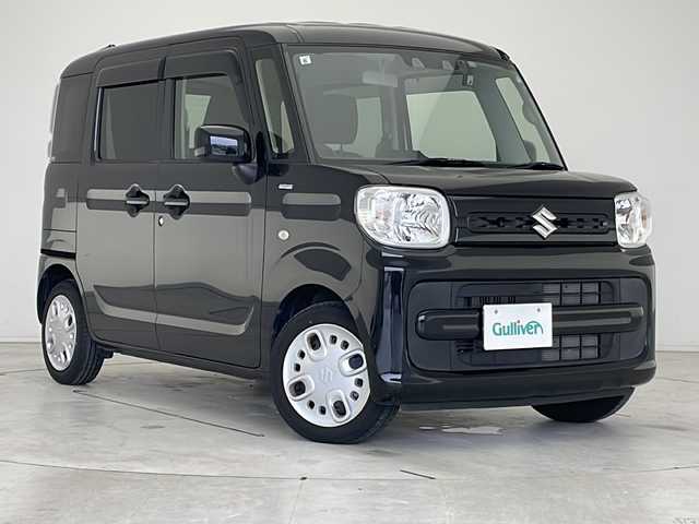 スズキ スペーシア HYBRID G 愛知県 2021(令3)年 2.7万km ブルーイッシュブラックパール3 衝突軽減システム/SDナビ/フルセグ/CD DVD/Bluetooth/バックカメラ/コーナーセンサー/オートマチックハイビーム/ETC/ドライブレコーダー/スマートキー/プッシュスタート