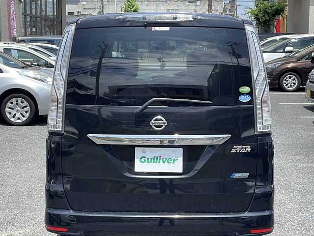 日産 セレナ ハイウェイスター Sハイブリッド 大阪府 2014(平26)年 12.3万km ダイヤモンドブラック 純正ナビ/バックカメラ/ETC/純正フリップダウンモニター/両側パワースライドドア/純正１６インチAW/ウインカーミラー/フォグランプ/純正マット/ドアバイザー/保証書/スマートキー
