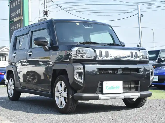 ダイハツ タフト G ターボ クロムベンチャー 神奈川県 2022(令4)年 4.8万km ブラックマイカメタリック ワンオーナー/純正ディスプレイオーディオ/フルセグテレビ/Bluetooth/アダプティブクルーズ/プッシュスタート/LEDヘッドライト/ETC/シートヒーター/スカイルーフ/保証書/取説