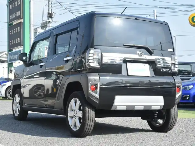 ダイハツ タフト G ターボ クロムベンチャー 神奈川県 2022(令4)年 4.8万km ブラックマイカメタリック ワンオーナー/純正ディスプレイオーディオ/フルセグテレビ/Bluetooth/アダプティブクルーズ/プッシュスタート/LEDヘッドライト/ETC/シートヒーター/スカイルーフ/保証書/取説