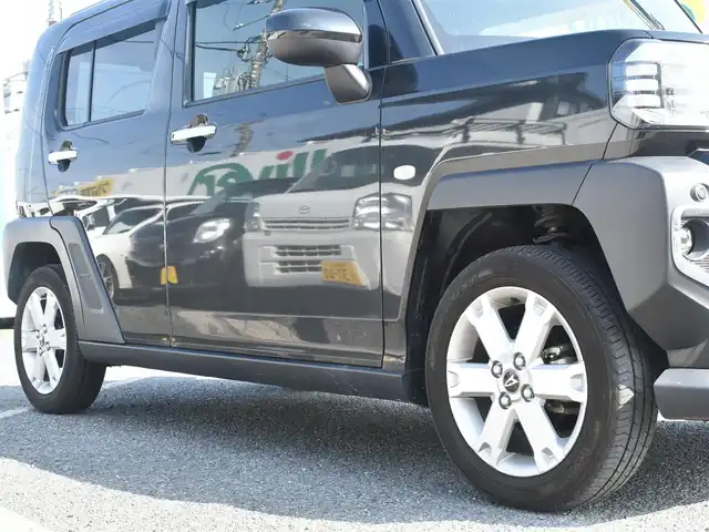 ダイハツ タフト G ターボ クロムベンチャー 神奈川県 2022(令4)年 4.8万km ブラックマイカメタリック ワンオーナー/純正ディスプレイオーディオ/フルセグテレビ/Bluetooth/アダプティブクルーズ/プッシュスタート/LEDヘッドライト/ETC/シートヒーター/スカイルーフ/保証書/取説