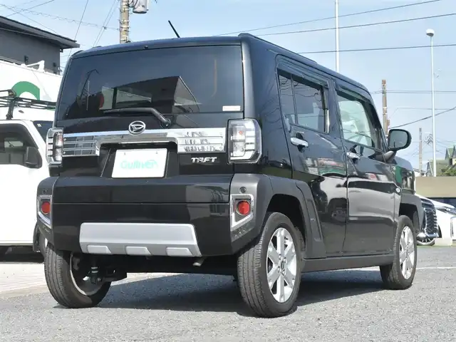 ダイハツ タフト G ターボ クロムベンチャー 神奈川県 2022(令4)年 4.8万km ブラックマイカメタリック ワンオーナー/純正ディスプレイオーディオ/フルセグテレビ/Bluetooth/アダプティブクルーズ/プッシュスタート/LEDヘッドライト/ETC/シートヒーター/スカイルーフ/保証書/取説