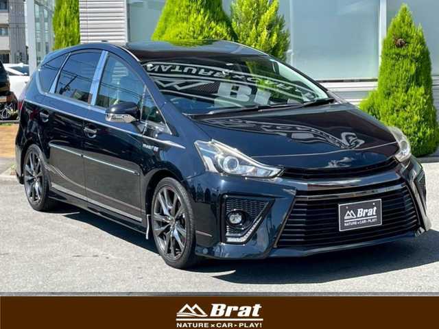 トヨタ プリウス α S ツーリングセレクション G’s 岩手県 2015(平27)年 8.9万km アティチュードブラックマイカ 純正SDナビ/（フルセグTV/CD/DVD/Bluetooth）/バックカメラ/ステアリングリモコン/社外レーダー/ドライブレコーダー/LEDデイライト/LEDヘッドライト/ビルドインETC/G’s専用純正アルミホイール