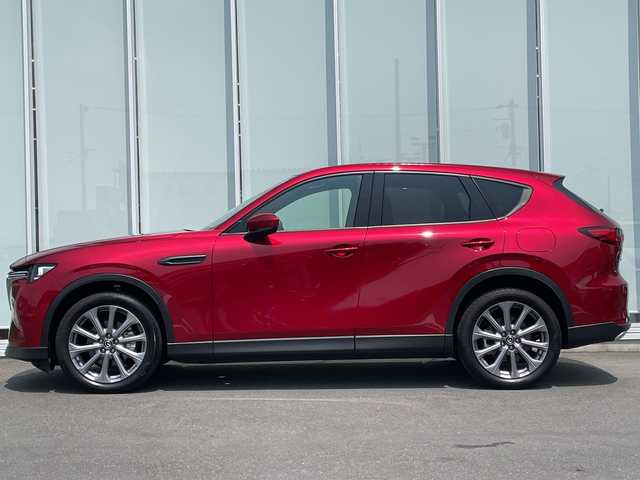 マツダ ＣＸ－６０ XD エクスクルーシブモード 神奈川県 2023(令5)年 0.7万km ソウルレッドクリスタルM 純正ＳＤナビ　Bluetooth/appleCarPlay/AndroidAuto/全方位カメラ/サンルーフ/フルセグＴＶ/電動リアゲート/純正ドライブレコーダー/ワイヤレス充電/追従走行付きクルーズコントロール/前席パワーシート/前席シートヒーター/前席エアシート/１００Ｖ/１５０Ｖコンセント/タイプＣコネクタ/ステアリングヒーター/クリアランスソナー/ブラインドスポットモニター/ダウンヒルアシストコントロール/衝突被害軽減システム/トラクションコントロールシステム/純正アルミホイール/純正フロアマット