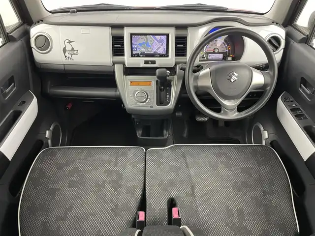 スズキ ハスラー G 岡山県 2017(平29)年 8.7万km フェニックスレッドパール/ブルーイッシュブラックパール 社外7インチメモリナビ　/型番：AVUC-RZ800/【フルセグTV/DVD/Bluetooth】/バックカメラ/ETC/衝突軽減ブレーキシステム/横滑り防止装置/社外フロアマット/プッシュスタート/スマートキー/スペアキー×１