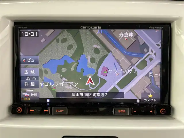 スズキ ハスラー G 岡山県 2017(平29)年 8.7万km フェニックスレッドパール/ブルーイッシュブラックパール 社外7インチメモリナビ　/型番：AVUC-RZ800/【フルセグTV/DVD/Bluetooth】/バックカメラ/ETC/衝突軽減ブレーキシステム/横滑り防止装置/社外フロアマット/プッシュスタート/スマートキー/スペアキー×１