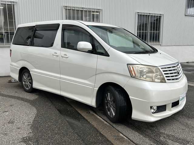 トヨタ アルファード Ｖ AS プレミアム アルカンターラ 富山県 2004(平16)年 12.1万km ホワイトパールマイカ ツインサンルーフ/両側パワースライドドア/純正HDDナビ(NHDT-W54V)/DVD再生/バックカメラ/ETC/純正17インチAW/後席モニター(V7T-R54)/電格ドアミラー/キーレスエントリー/HIDヘッドライト/フォグ/純正フロアマット/皮巻きステアリング/純正ドアバイザー/ISOFIX対応/ステアリングスイッチ/バニティミラー(D/N)/保証書・スペアキー×２