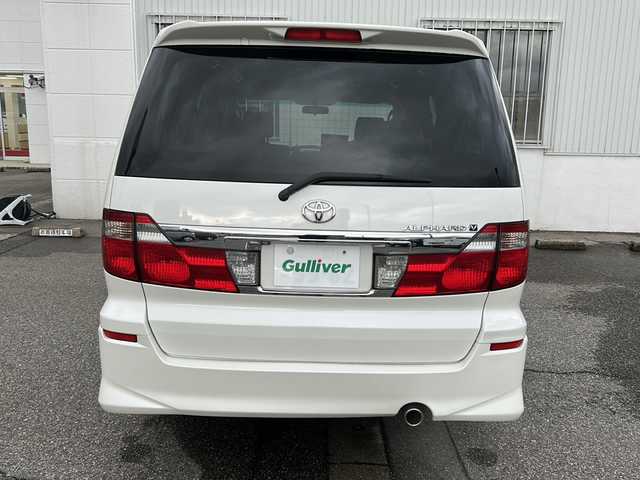 トヨタ アルファード Ｖ AS プレミアム アルカンターラ 富山県 2004(平16)年 12.1万km ホワイトパールマイカ ツインサンルーフ/両側パワースライドドア/純正HDDナビ(NHDT-W54V)/DVD再生/バックカメラ/ETC/純正17インチAW/後席モニター(V7T-R54)/電格ドアミラー/キーレスエントリー/HIDヘッドライト/フォグ/純正フロアマット/皮巻きステアリング/純正ドアバイザー/ISOFIX対応/ステアリングスイッチ/バニティミラー(D/N)/保証書・スペアキー×２
