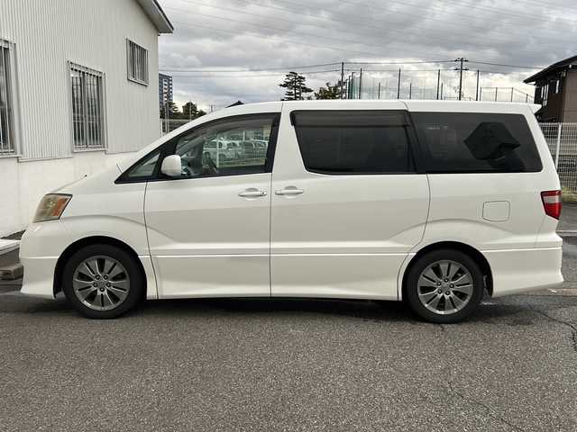 トヨタ アルファード Ｖ AS プレミアム アルカンターラ 富山県 2004(平16)年 12.1万km ホワイトパールマイカ ツインサンルーフ/両側パワースライドドア/純正HDDナビ(NHDT-W54V)/DVD再生/バックカメラ/ETC/純正17インチAW/後席モニター(V7T-R54)/電格ドアミラー/キーレスエントリー/HIDヘッドライト/フォグ/純正フロアマット/皮巻きステアリング/純正ドアバイザー/ISOFIX対応/ステアリングスイッチ/バニティミラー(D/N)/保証書・スペアキー×２