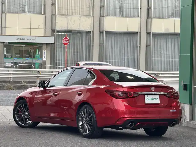 日産 スカイライン 400R 愛知県 2019(令1)年 4万km カーマインレッド /禁煙//ワンオーナー//BOSEサウンド//メーカーナビ//フルセグ//TVキャンセラー//CD/DVD/BT/SD/USB/iPod/AM/FM//AppleCarPlay/AndroidAuto//アラウンドビューモニター//ドライブレコーダー//ビルトインETC//純正19AW//黒革//メモリ付きパワーシート//シートヒーター//オートリトラウィンカーミラー//LEDオートライト/フォグランプ//革巻きステアリング//ステアリングスイッチ//パドルシフト//コーナーセンサー//エマージェンシーブレーキ//LDW/BSI/BSM//レーダークルーズコントロール//スマートキー//プッシュスタート//純正フロアマット//保証書//取扱説明書//ディーラー記録簿//スペアキー