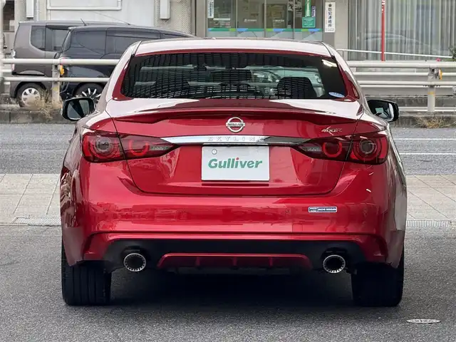 日産 スカイライン 400R 愛知県 2019(令1)年 4万km カーマインレッド /禁煙//ワンオーナー//BOSEサウンド//メーカーナビ//フルセグ//TVキャンセラー//CD/DVD/BT/SD/USB/iPod/AM/FM//AppleCarPlay/AndroidAuto//アラウンドビューモニター//ドライブレコーダー//ビルトインETC//純正19AW//黒革//メモリ付きパワーシート//シートヒーター//オートリトラウィンカーミラー//LEDオートライト/フォグランプ//革巻きステアリング//ステアリングスイッチ//パドルシフト//コーナーセンサー//エマージェンシーブレーキ//LDW/BSI/BSM//レーダークルーズコントロール//スマートキー//プッシュスタート//純正フロアマット//保証書//取扱説明書//ディーラー記録簿//スペアキー