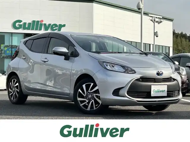 トヨタ アクア G 島根県 2021(令3)年 2.8万km シルバーM トヨタセーフティセンス/純正ディスプレイオーディオ/フルセグTV/Bluetooth/レーダークルーズコントロール/ステアリングスイッチ/前後ドライブレコーダー /LEDオートライト/オートマチックハイビーム /ビルトインETC/スマートキー/スペアキー /プッシュスタート /純正フロアマット/ドアバイザー/アルミホイール付きスタッドレス積み込み