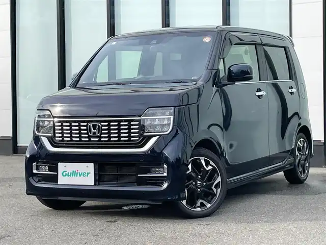 ホンダ Ｎ ＷＧＮ カスタム Lターボ ホンダS 大阪府 2021(令3)年 6万km ミッドナイトブルービームM 純正８インチナビ　/   TV/CD/DVD/Bluetooth/USB　/バックモニター　/衝突軽減ブレーキ/リアコーナーセンサー/レーダークルーズコントロール/レーンキープアシスト/パドルシフト　/アイドリングストップ　/純正フロアマット/前後ドライブレコーダー/純正15インチアルミホイール　/プッシュスタート　/スマートキー/ターボ車　/ビルトインＥＴＣ　/ＬＥＤ