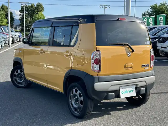 スズキ ハスラー G ターボ 奈良県 2016(平28)年 5.8万km アクティブイエロー/ブラック2トーンルーフ 純正ナビ/（フルセグ／ＢＴ／ＣＤ／ＤＶＤ）/衝突軽減システム/横滑り防止/アイドリングストップ/シートヒーター/電動格納ミラー/プッシュスタート/スマートキー