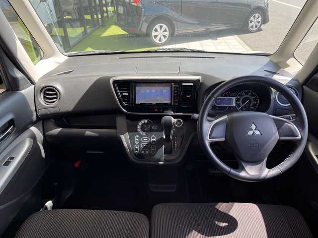 三菱 ｅＫスペース カスタムG e－アシスト 愛知県 2016(平28)年 6.2万km シルキーホワイト SDナビ　ＳＤカードなし/後席モニター/片側パワースライド/バックカメラ/純正アルミホイール/衝突軽減システム/フルセグ/CD DVD/Bluetooth/スマートキー/プッシュスタート