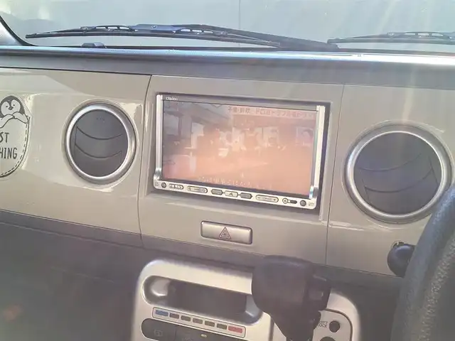 スズキ ラパン X 愛知県 2013(平25)年 7万km アロマティックアクアメタリック/スペリアホワイト ユーザー買取　/スマートキー　/アイドリングストップ　/電動格納ミラー　/社外SDDナビ　/ワンセグ　/ヘッドライトレベライザー　/純正アルミ　/フロアマット　/ツートンカラー　/シートリフター　/ＩＳＯＦＩＸ　/ＤＶＤ視聴