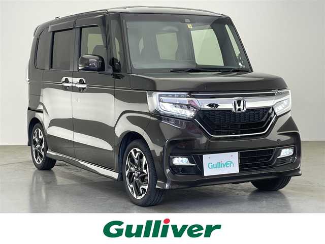 ホンダ Ｎ ＢＯＸ カスタム G L ターボ ホンダセンシング 愛知県 2018(平30)年 6.7万km プレミアムグラマラスブロンズP 社外８型ナビ　フルセグＴＶ　Ｂｌｕｅｔｏｏｔｈ　バックカメラ　両側パワースライドドア　ホンダセンシング　衝突軽減　追従クルコン　ＬＥＤオートライト　踏み間違い防止　ＥＴＣ　リアシェード　フォグ　禁煙車