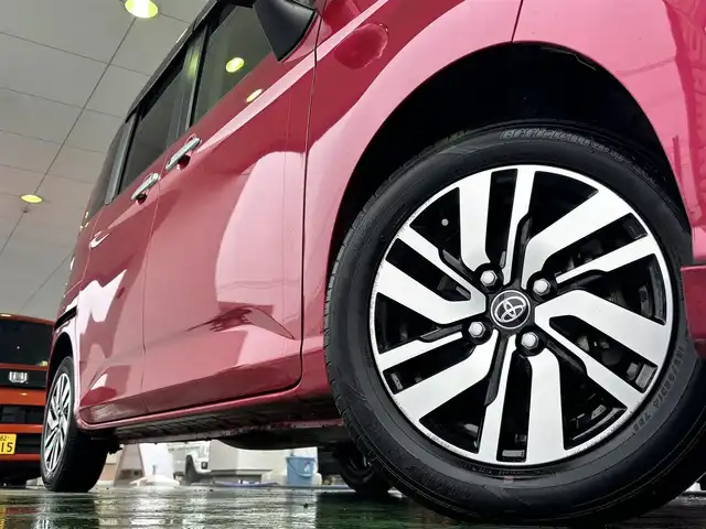 トヨタ ルーミー カスタムG 熊本県 2019(平31)年 7.5万km マゼンタベリーマイカM ワンオーナー/純正フロントエアロ/社外ナビ（CN-RS02WD）/【フルセグTV/CD/DVD/Bluetooth/ラジオ】/バックカメラ/両側パワースライドドア/クルーズコントロール/コーナーセンサー/プリクラッシュセーフティ/車線逸脱警報/先行車発進お知らせ機能/純正14インチAW/ビルトインETC/アイドリングストップ/横滑り防止機能/オートハイビーム/オートライト/LEDヘッドライト/革巻きステアリング/ステアリングスイッチ/純正フロアマット/純正ドアバイザー/保証書/取扱説明書