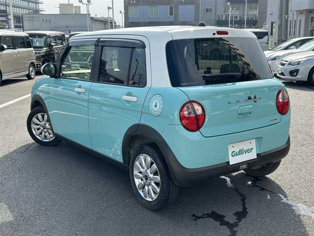 スズキ ラパン X 島根県 2017(平29)年 2.7万km フレンチミントパールメタリック 純正メモリーナビ（ケンウッド製）/フルセグＴＶ　/ＤＶＤ再生　/バックカメラ　/運転席シートヒーター　/前後ドラレコ　/スマートキー　/プッシュスタート　/衝突軽減ブレーキ　/オートライト　/オートエアコン　/純正フロアマット　/保証書・取説