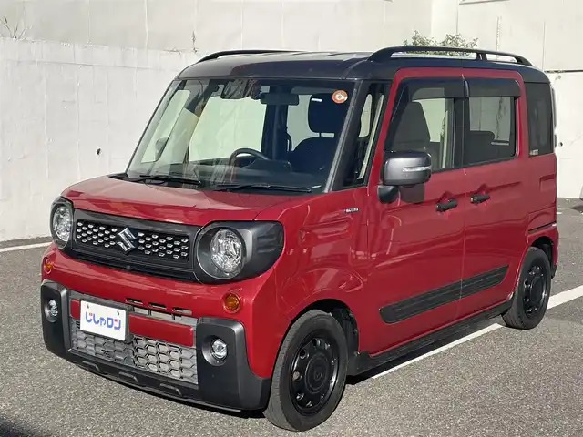 スズキ スペーシア ギア HYBRID XZターボ 千葉県 2019(平31)年 10.4万km フェニックスレッドパール/ガンメタリック2トーンルーフ 【(株)IDOMが運営する【じしゃロン八千代店】の自社ローン対象車両になります。こちらは現金ご利用時の価格です。自社ローンご希望の方は別途その旨お申付け下さい。】/純正DラーOPパナソニックナビ（CN-RZ746W）/・CD/DVD/・フルセグTV/・Bluetooth接続/ETC/ドライブレコーダー/両側パワースライドドア/クルーズコントロール/パドルシフト/ステアリングリモコン/D/N席シートヒーター/LEDヘッドライト/フォグランプ/ドアバイザー/ウインカーミラー